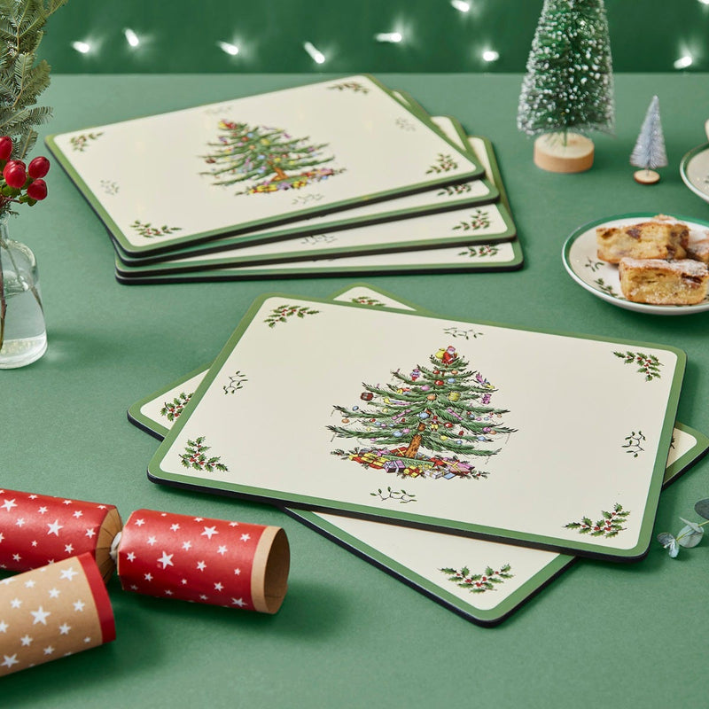Christmas Tree Placemats - Set of 6