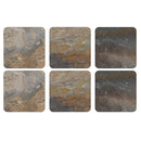 Earth Slate Coasters - Set of 6