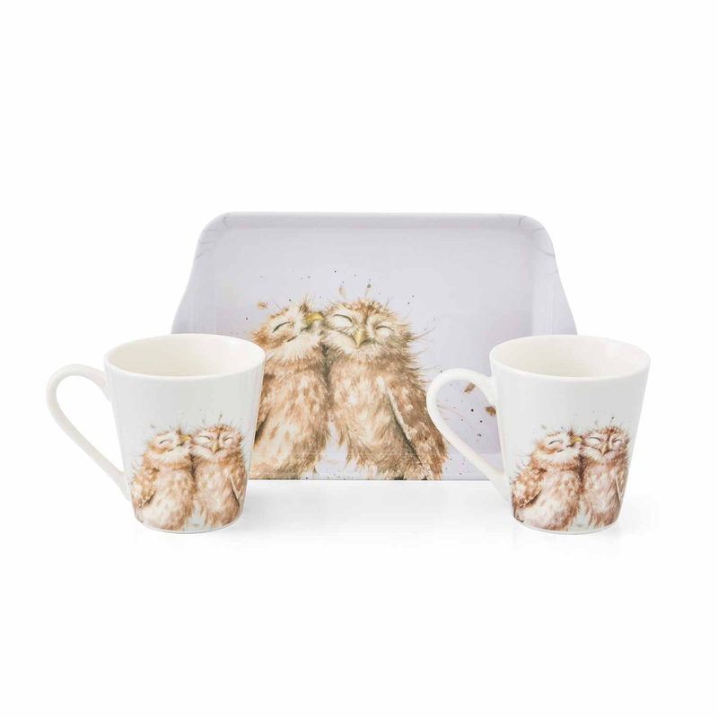 Wrendale Owl Mug & Tray Set