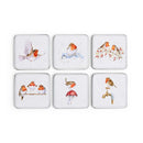 Festive Friends Set of 6 Coasters