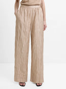 Novie Crinkle Trouser - Warm Neutral