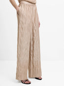 Novie Crinkle Trouser - Warm Neutral