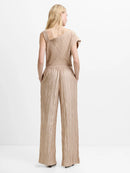 Novie Crinkle Trouser - Warm Neutral