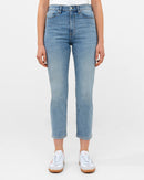 Stretch Cigarette Ankle Jean - Bleach Wash