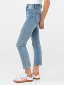 Stretch Cigarette Ankle Jean - Bleach Wash
