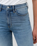 Stretch Cigarette Ankle Jean - Bleach Wash