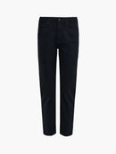 Stretch Cigarette Ankle Jean - Black