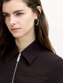 Suiting Blousson Jacket - Moch Brwn/porc Crm
