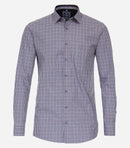 Comfort Fit Check Shirt - Blue