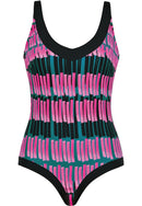 Beautiful Beaches Shaping Swimsuit - Black Multi