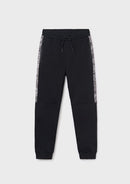 Contrast Jogger - Black