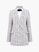 Effie Boucle Blazer - Vlassic Cream/blackout