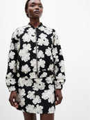 Lora Poly Jacquard Bomber Jacket - Porcelain Cream/black