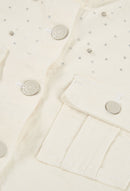 Boboli Stretch Twill Jacket - Off White