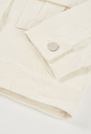 Boboli Stretch Twill Jacket - Off White