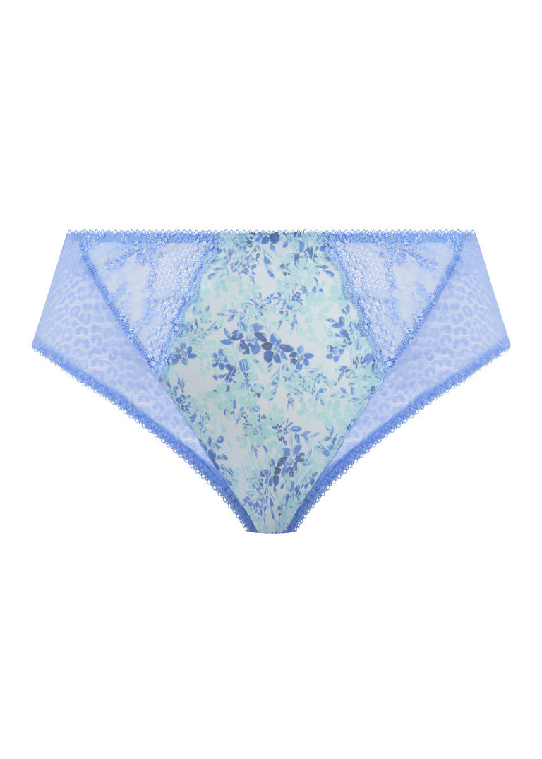 Lucie High Leg Brief - Cornflower