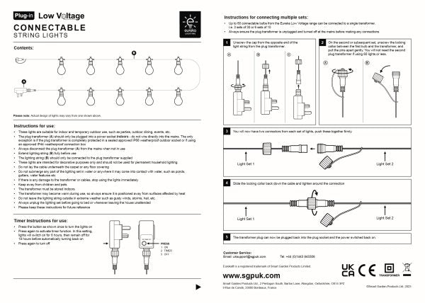Vintage Festoon String Lights Warm White 20