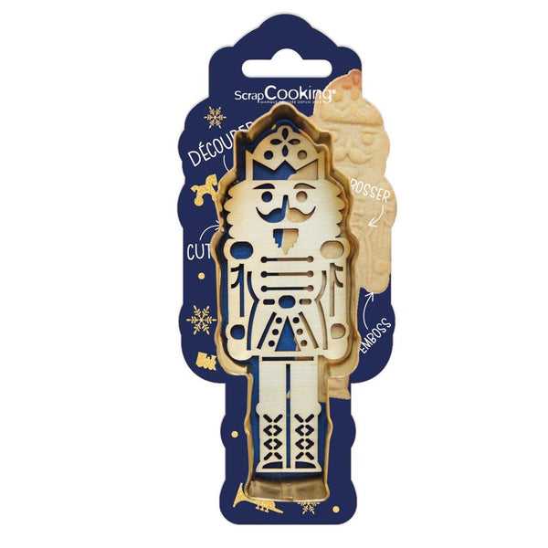 Nutcracker Cookie Cutter & Wooden Embosser
