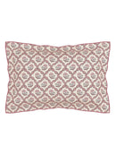 Ribbon Lattice 100% Cotton Duvet Cover Set - Mulberry