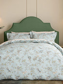 Birds of Paradise 100% Cotton Duvet Cover Set - Blue