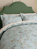 Birds of Paradise 100% Cotton Duvet Cover Set - Blue