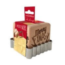 Engraved Xmas Wooden Cube Cookie Stamp with Cutter