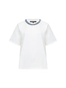 Aliyana Jersey Ss T-Shirt - Linen White