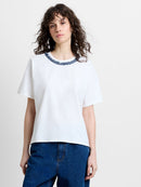 Aliyana Jersey Ss T-Shirt - Linen White
