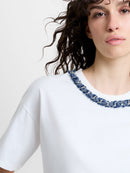 Aliyana Jersey Ss T-Shirt - Linen White