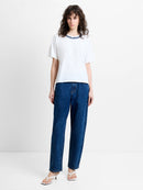 Aliyana Jersey Ss T-Shirt - Linen White