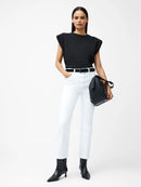 Rallie Shoulder Pad Tank Top - Black