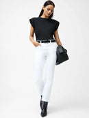 Rallie Shoulder Pad Tank Top - Black