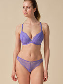 Superboost Lace Plunge Bra - Purple Hebe