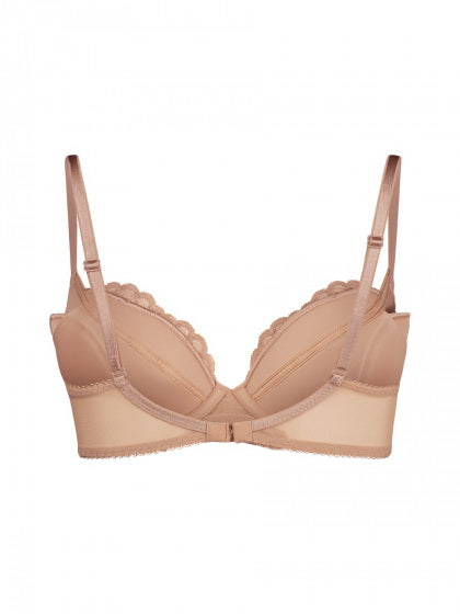 Superboost Lace Plunge Bra - Nude