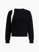 Davan Bow Aplique Jumper - Black/porcelain Cream
