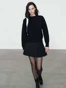 Davan Bow Aplique Jumper - Black/porcelain Cream