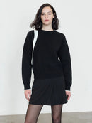 Davan Bow Aplique Jumper - Black/porcelain Cream