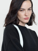 Davan Bow Aplique Jumper - Black/porcelain Cream