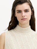 Charlene Lofty Cable Vest - Cashew Netral