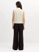 Charlene Lofty Cable Vest - Cashew Netral