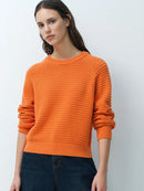 Lilly Mozart Crew Neck Jumper - Saffron Orange