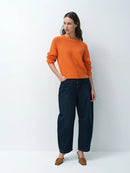 Lilly Mozart Crew Neck Jumper - Saffron Orange