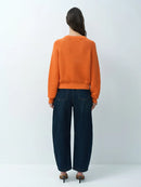 Lilly Mozart Crew Neck Jumper - Saffron Orange