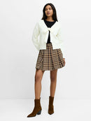 Kittle Bobble Scarf Tie Top - Porcelain Cream