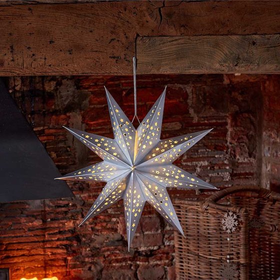 InLit Origami Star 50cm - Silver