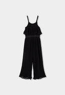 Gauze Jumpsuit - Black