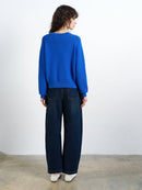 Lily Mozart Long Sleeve Jumper - Azure Blue