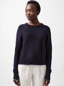 Crew Neck Jumper - Utility Blue