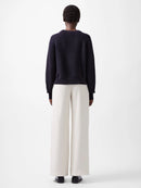 Crew Neck Jumper - Utility Blue