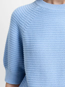 Lily Mozart High Neck Jumper - Pretty Blue